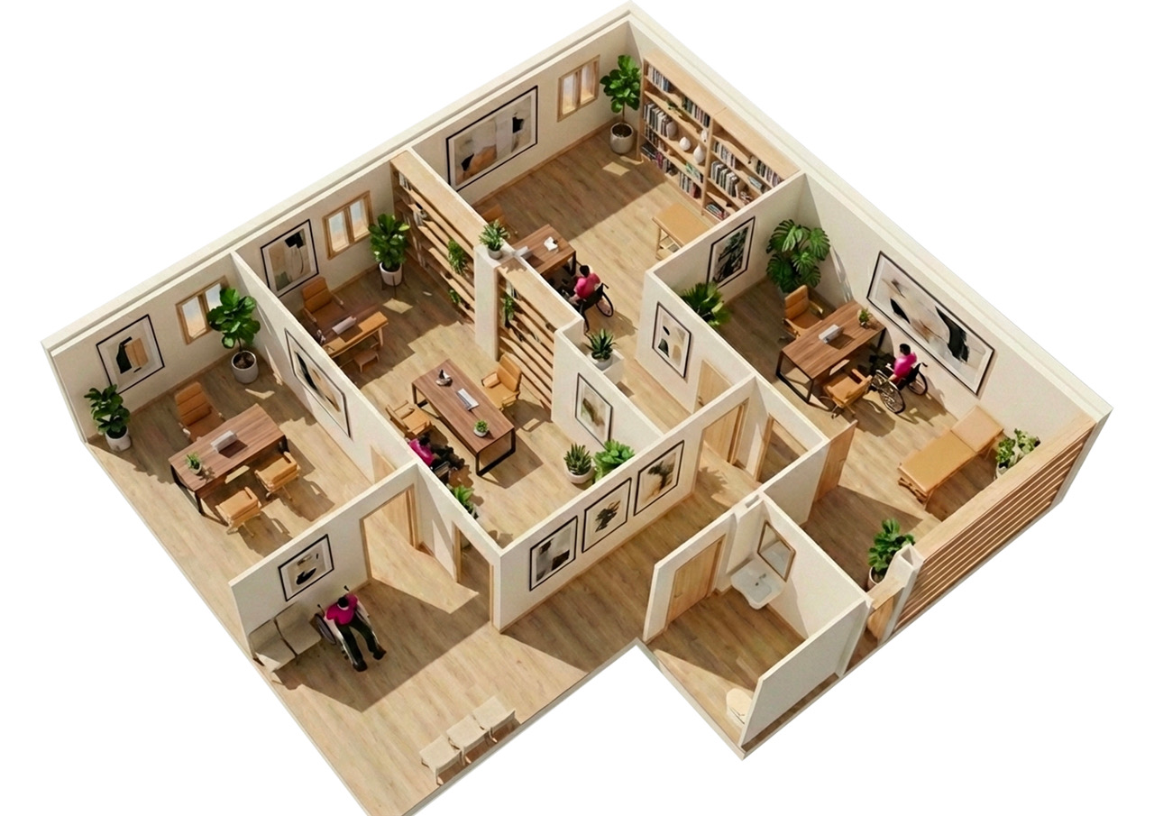 Location Bureaux 22 m² à 248 m²
